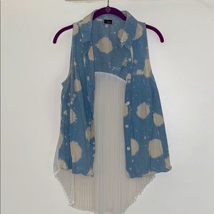 Splatter dyed summertime vest